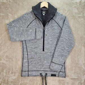 Diesel Heather Gray Sweater Jacket Zip Sweatshirt Casual Pullover Men's Size S